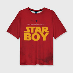 Женская футболка оверсайз The Weeknd - Star Boy