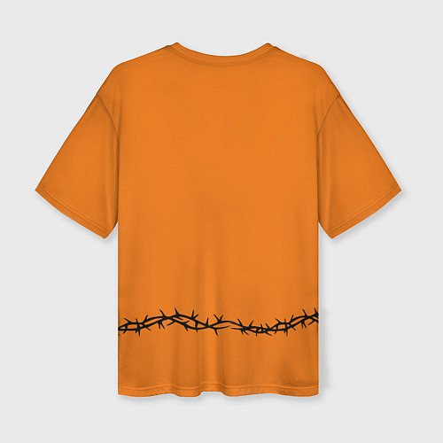 Женская футболка оверсайз Токийские мстители ораньжевый / 3D-принт – фото 2