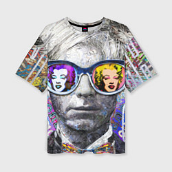 Женская футболка оверсайз Andy Warhol Энди Уорхол