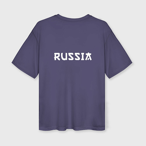 Женская футболка оверсайз Токио 2021 Форма России / 3D-принт – фото 2