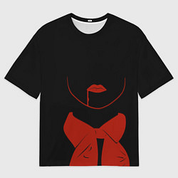 Футболка оверсайз женская Пищеблок Красный Рисунок, цвет: 3D-принт