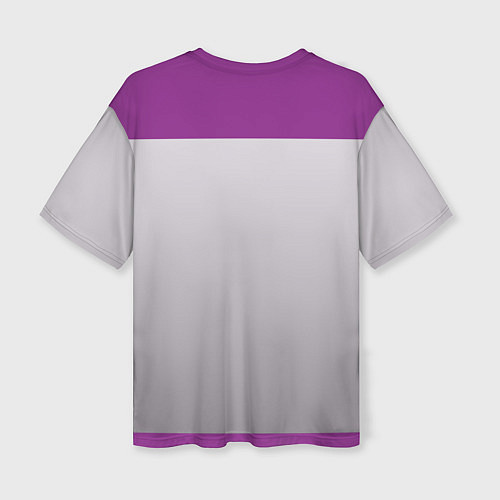 Женская футболка оверсайз Птичка в ежевичке / 3D-принт – фото 2