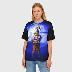 Футболка оверсайз женская Abe, цвет: 3D-принт — фото 2