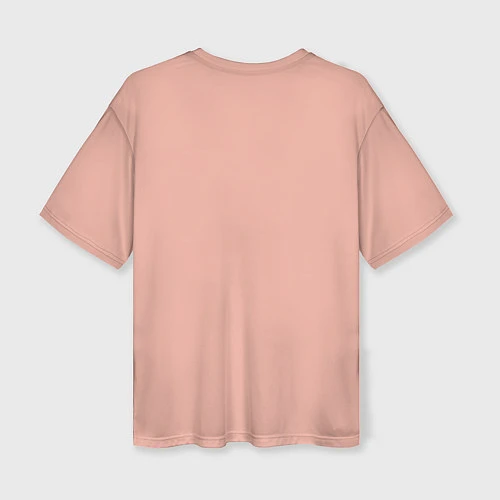 Женская футболка оверсайз Кот ниндзя / 3D-принт – фото 2