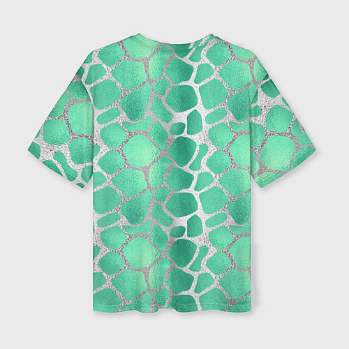 Женская футболка оверсайз Кобра Змеиный стиль / 3D-принт – фото 2