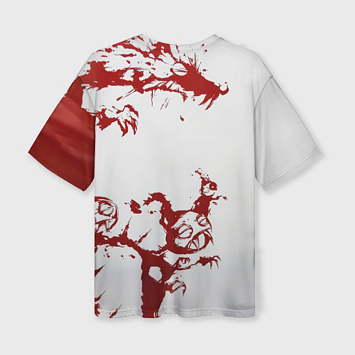 Женская футболка оверсайз Агата Кристи Второй фронт / 3D-принт – фото 2