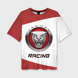 Женская футболка оверсайз Ягуар - Racing