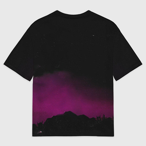 Женская футболка оверсайз Euphoria team / 3D-принт – фото 2