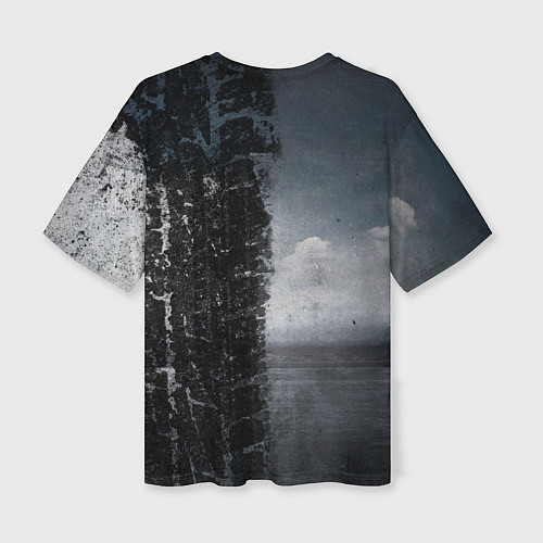 Женская футболка оверсайз Дальнобой Red Truck / 3D-принт – фото 2