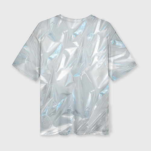 Женская футболка оверсайз Голографическая текстура / 3D-принт – фото 2