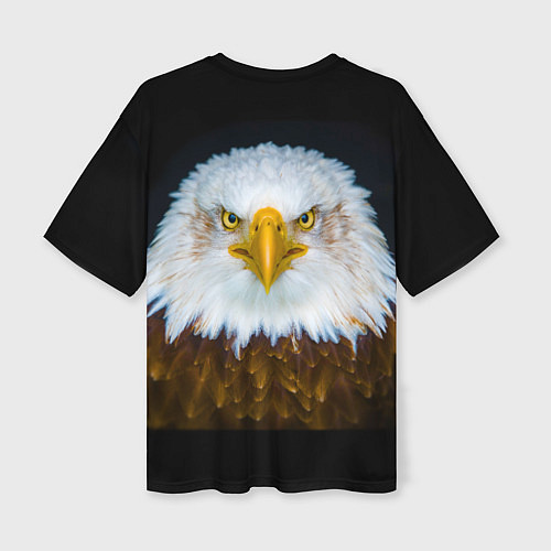 Женская футболка оверсайз Белоголовый орлан / 3D-принт – фото 2