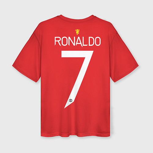 Женская футболка оверсайз Ronaldo Manchester United / 3D-принт – фото 2