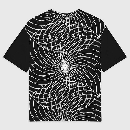 Женская футболка оверсайз Абстракция Вихря / 3D-принт – фото 2