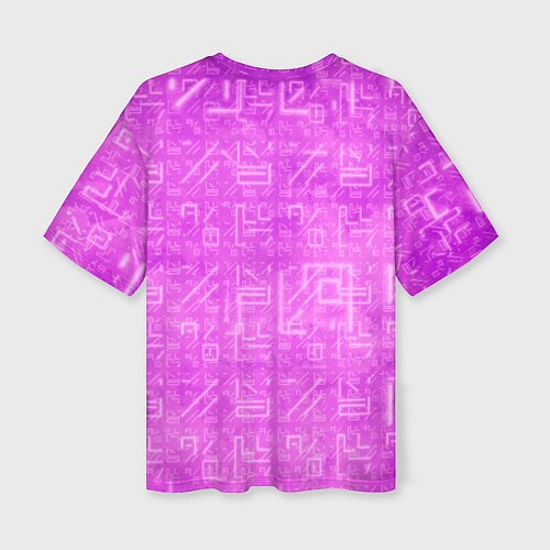 Женская футболка оверсайз FORTNITE PINK ФОРТНАЙТ / 3D-принт – фото 2