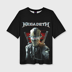 Женская футболка оверсайз Megadeth