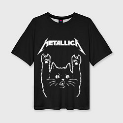 Женская футболка оверсайз METALLICA МЕТАЛЛИКА