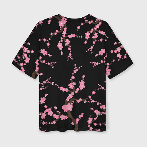 Женская футболка оверсайз Сакура Япония Japan Z / 3D-принт – фото 2
