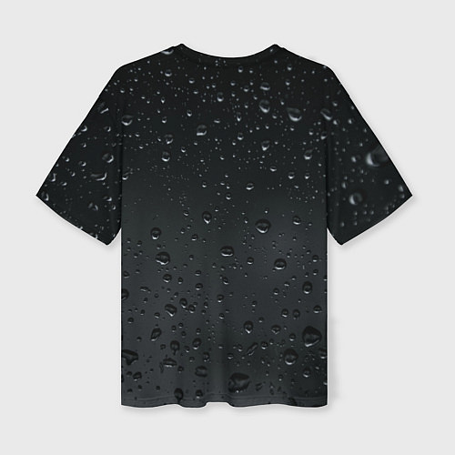 Женская футболка оверсайз Ночной дождь / 3D-принт – фото 2