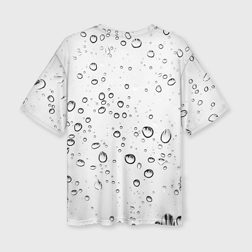 Женская футболка оверсайз Утренний дождь / 3D-принт – фото 2
