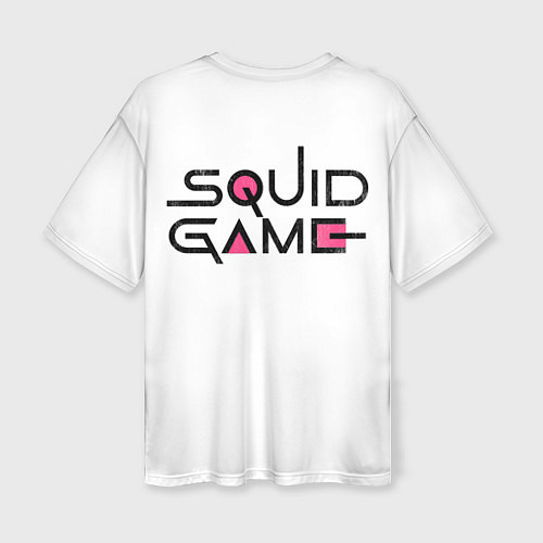 Женская футболка оверсайз Игра в кальмара - Squid game / 3D-принт – фото 2