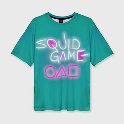 Футболка оверсайз женская Squid game a, цвет: 3D-принт