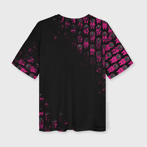 Женская футболка оверсайз Игра в кальмара: Логотип / 3D-принт – фото 2