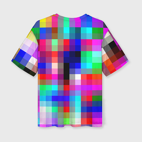 Женская футболка оверсайз Toca Life: Pixels / 3D-принт – фото 2