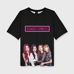 Женская футболка оверсайз BLACKPINK NEON