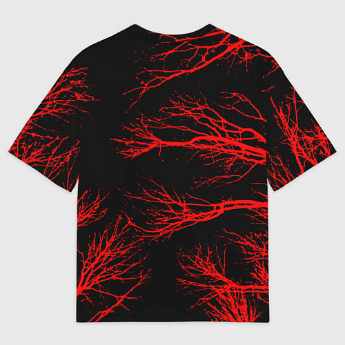Женская футболка оверсайз Berserk: Ветки деревьев / 3D-принт – фото 2