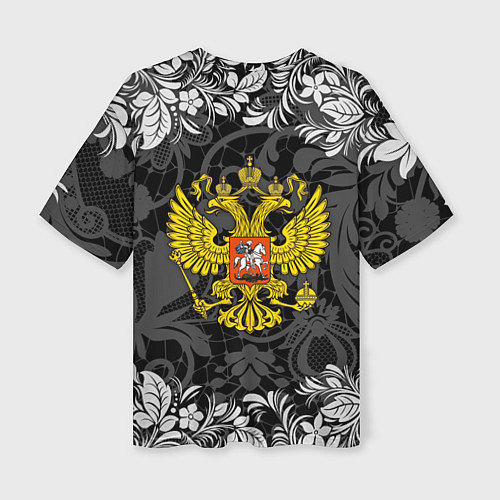 Женская футболка оверсайз Российская Федерация / 3D-принт – фото 2