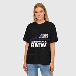 Футболка оверсайз женская BMW фанат, цвет: 3D-принт — фото 2