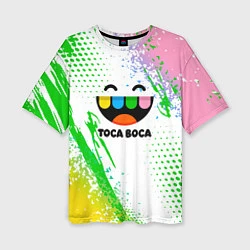 Женская футболка оверсайз Toca Boca: Улыбашка