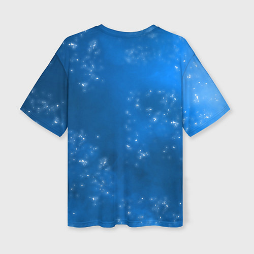 Женская футболка оверсайз ЦИЦИ QI QI КРИО / 3D-принт – фото 2