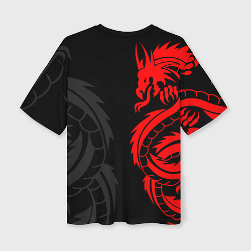 Женская футболка оверсайз Токийские Мстители: Красный дракон / 3D-принт – фото 2