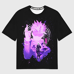 Футболка оверсайз женская Магическая битва: Сатору Годжо, цвет: 3D-принт