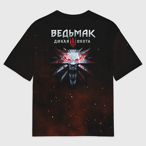 Женская футболка оверсайз Герaльт / 3D-принт – фото 2