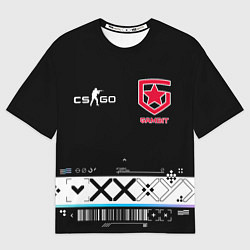 Футболка оверсайз женская GAMBIT CS:GO Printstream, цвет: 3D-принт