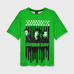 Футболка оверсайз женская Green day is here, цвет: 3D-принт