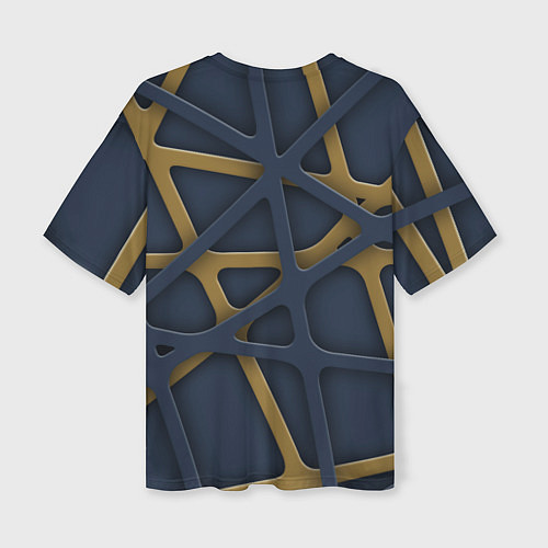 Женская футболка оверсайз 3Д абстракция KVIks / 3D-принт – фото 2