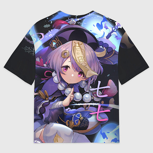 Женская футболка оверсайз Genshin Impact: Qiqi / 3D-принт – фото 2