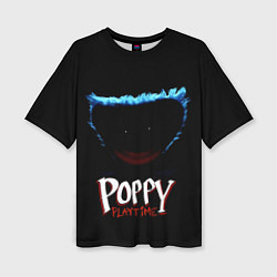 Женская футболка оверсайз Poppy Playtime: Huggy Wuggy