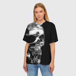 Футболка оверсайз женская Vanguard skull 2022, цвет: 3D-принт — фото 2