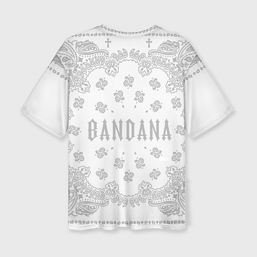 Женская футболка оверсайз Big Baby Tape x Kizaru BANDANA Бандана Кизару Тейп / 3D-принт – фото 2