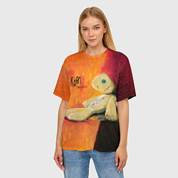 Футболка оверсайз женская Issues - Korn, цвет: 3D-принт — фото 2