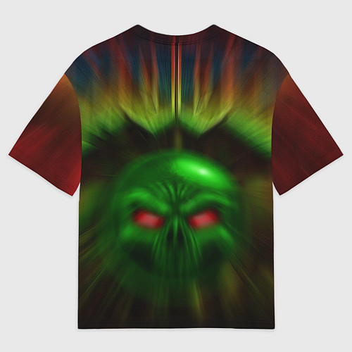 Женская футболка оверсайз РЕЖИМ БОГА IDDQD / 3D-принт – фото 2