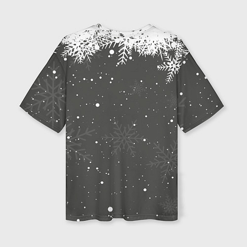 Женская футболка оверсайз Зима близко символ 2022 года / 3D-принт – фото 2