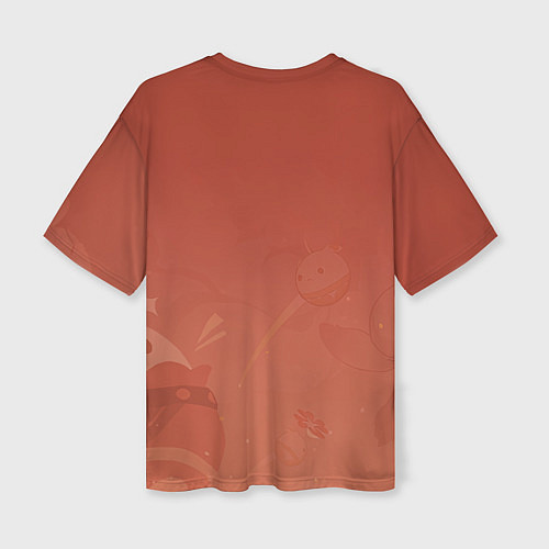 Женская футболка оверсайз Klee Genshin Impact / 3D-принт – фото 2