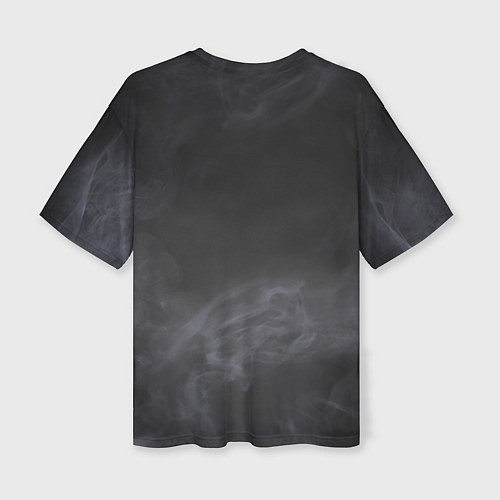 Женская футболка оверсайз Тигр в тумане / 3D-принт – фото 2