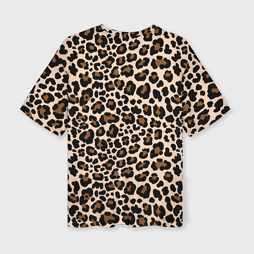 Женская футболка оверсайз Леопардовые Пятна / 3D-принт – фото 2
