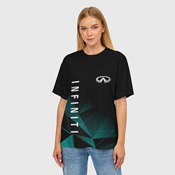 Футболка оверсайз женская ИНФИНИТИ, INFINITI ГЕОМЕТРИЯ, цвет: 3D-принт — фото 2